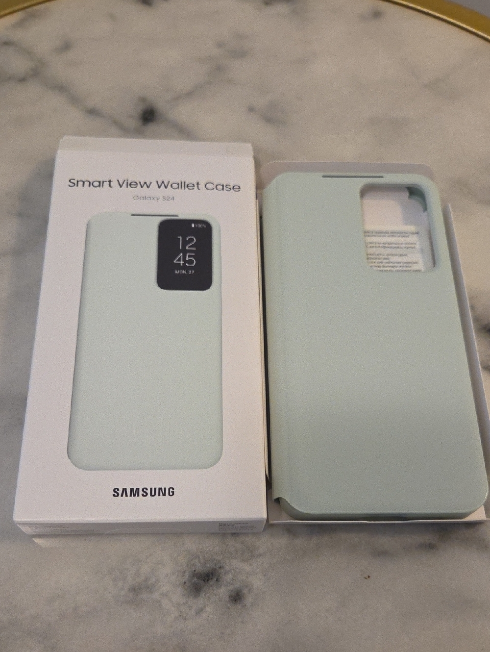 Samsung Smart View Wallet Case for Galaxy S24 in Mint Brand New
